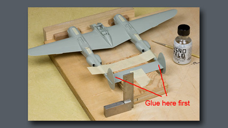 Eduard P-38 Boom Alignment